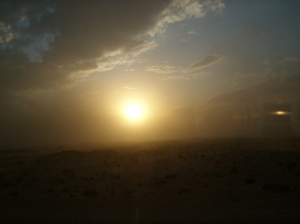 Sunset with Dust